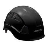 Ventilated Safety Rescue Helmet with Adjustable Ratchet 6-Point Suspension, HHAT-04 (Black)